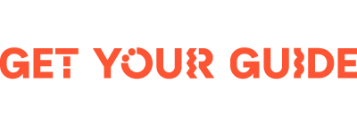 GetYourGuide logo in orange text with stylized letters.