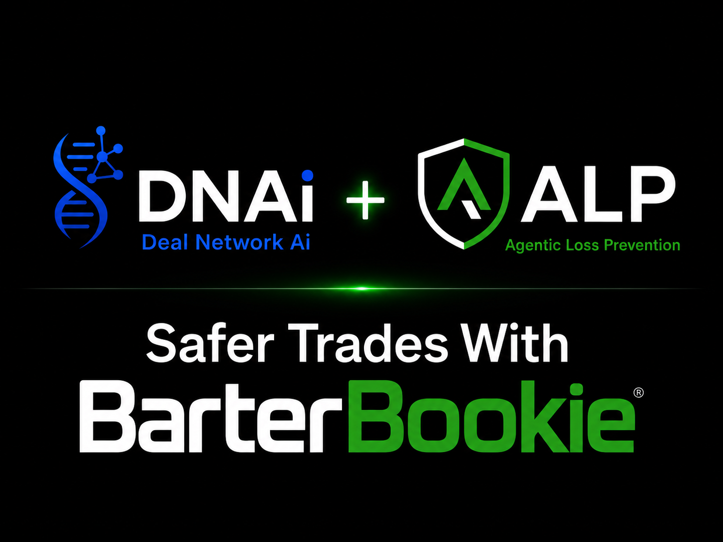 DNAi + ALP - Deal Network AI and Agentic Loss Prevention - Safer Trades With BarterBookie