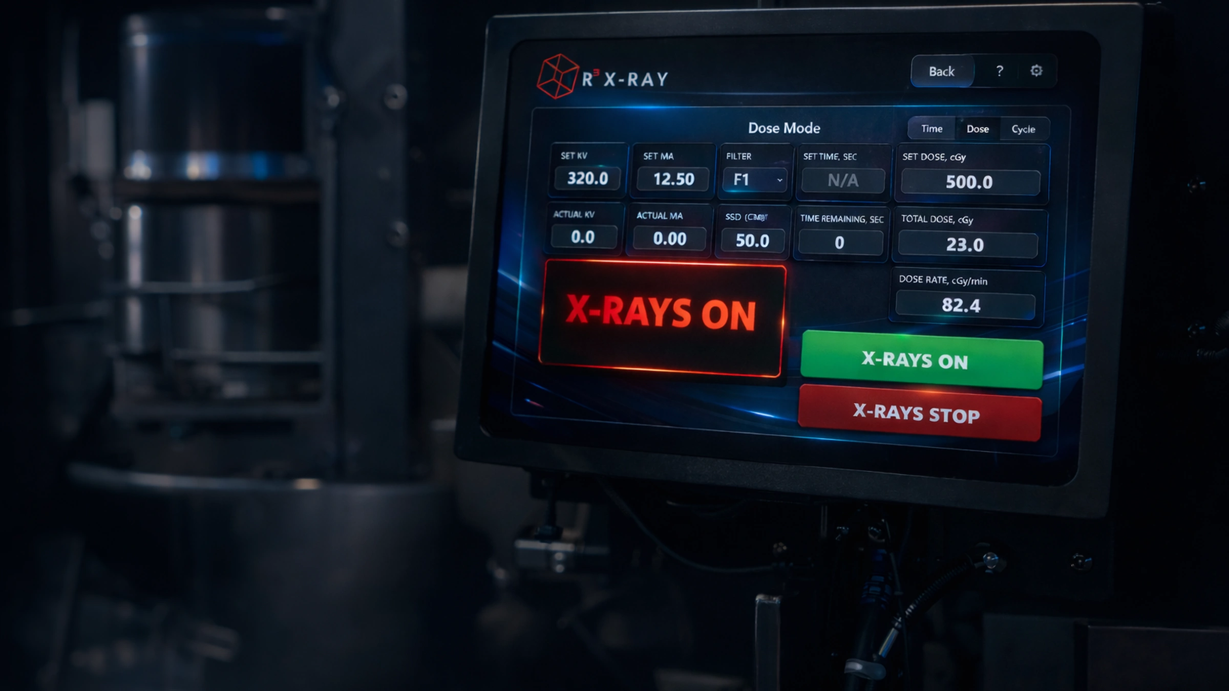 X-ray irradiator system control interface and software