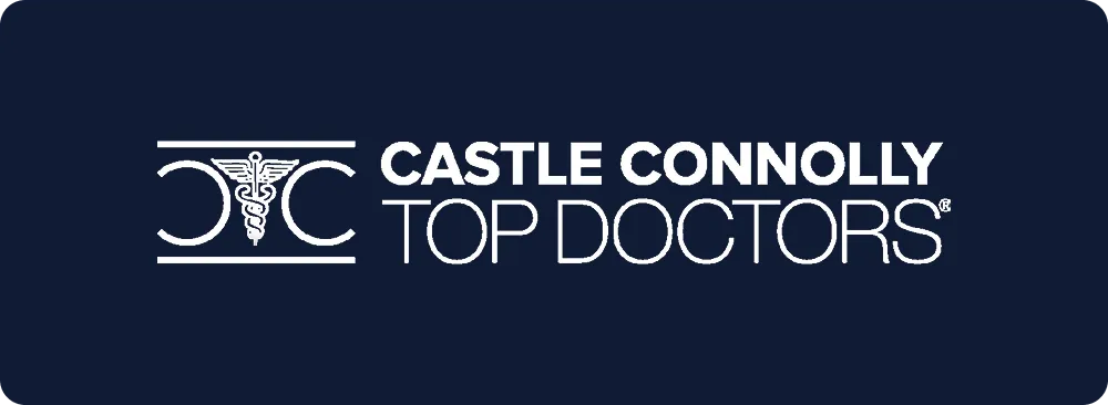 Castle Connolly Top Doctors logo, recognizing Dr. Jeffrey A. Geller MD as a leading orthopedic surgeon in the New York area