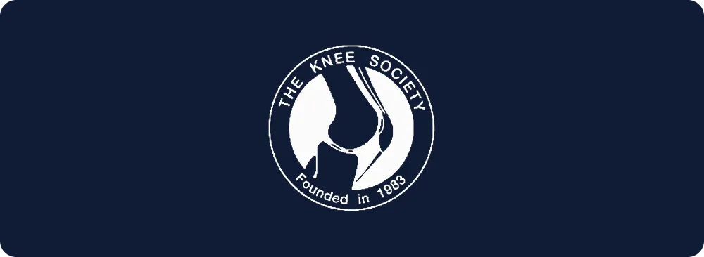 Logo of The Knee Society, a professional organization for orthopedic surgeons specializing in knee surgery.