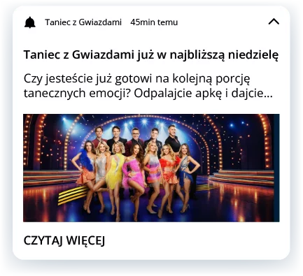 mobile push - dancing with the stars