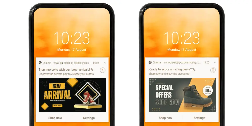 ecommerce special offers for retention push notifications