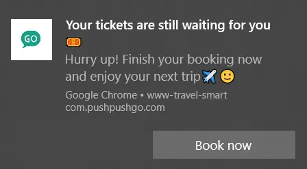 push notification saving abandoned reservation