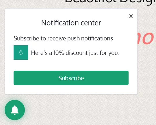 onsite notification in the inbox