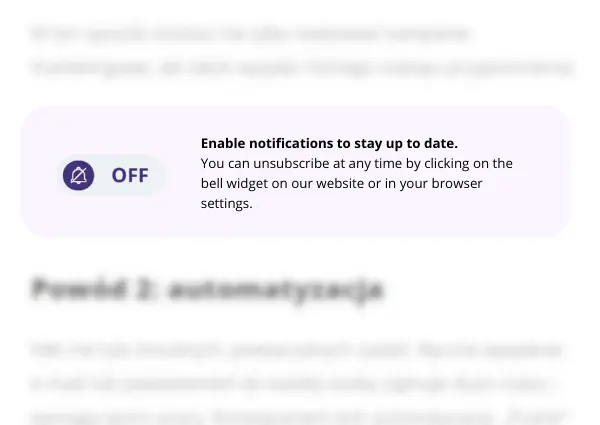 web push subscriotion toggle switch