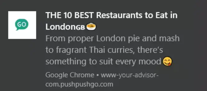 web push example geolocation targeting publishing