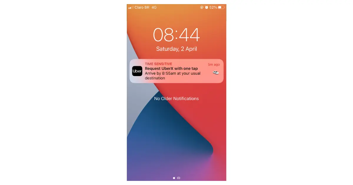 push notification on mobile device
