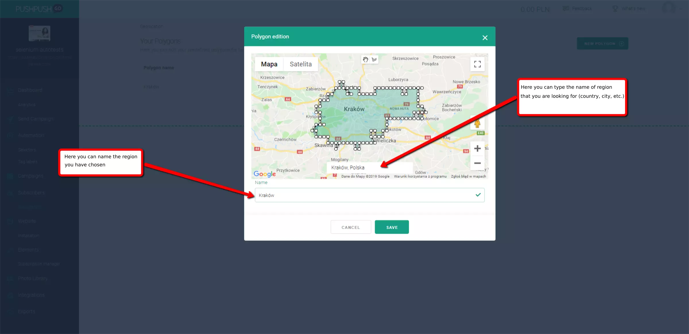 campaigns based on geolocation targeting