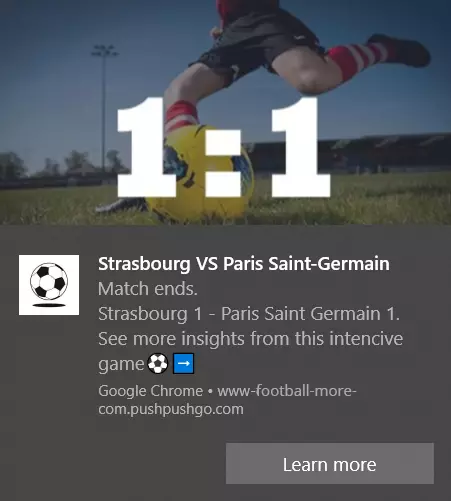 sport web push