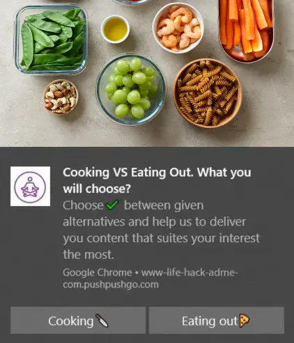 web push notification survey