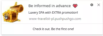 web push travelist