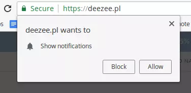 show notification