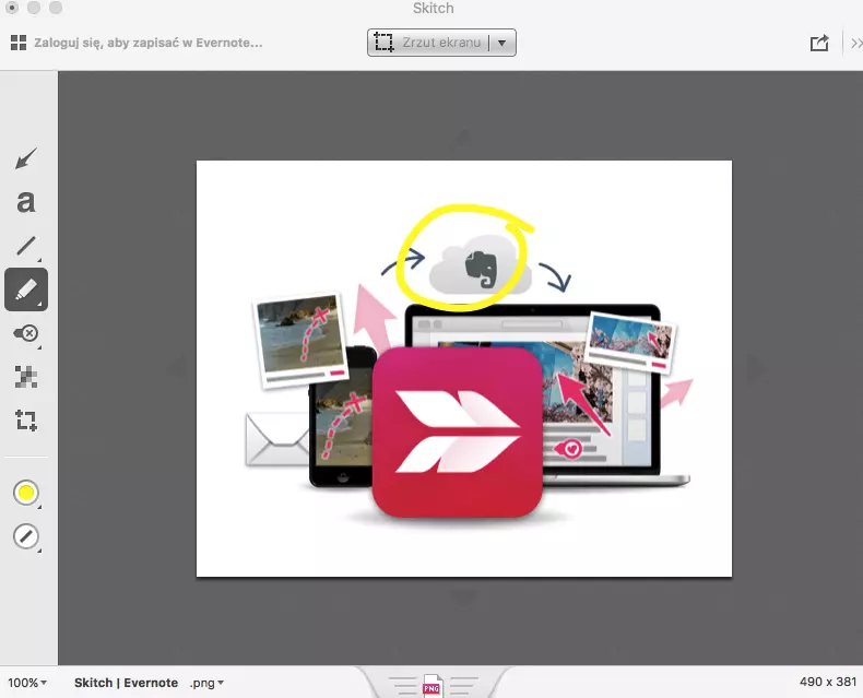 skitch pushpushgo