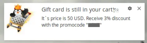 Rich web push notification