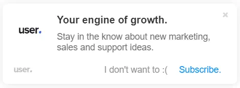 web push subscription form