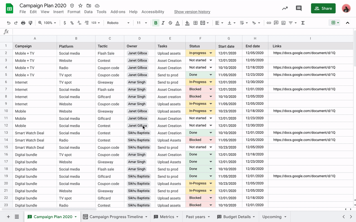 timeline-view-in-sheet