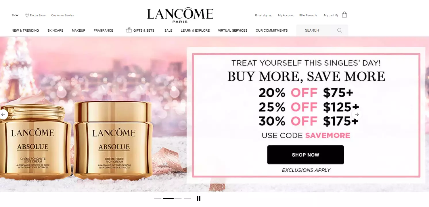 HEADLESS COMMERCE lancome