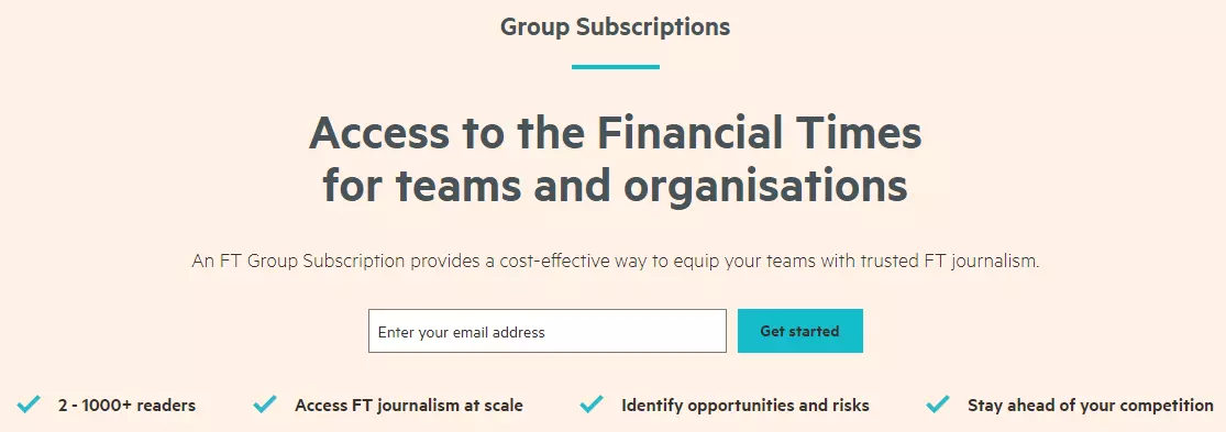 financial times value proposition grow newsletter subscribers