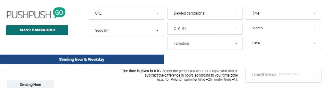push statistics mass campaigns