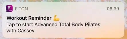 reminder push notification