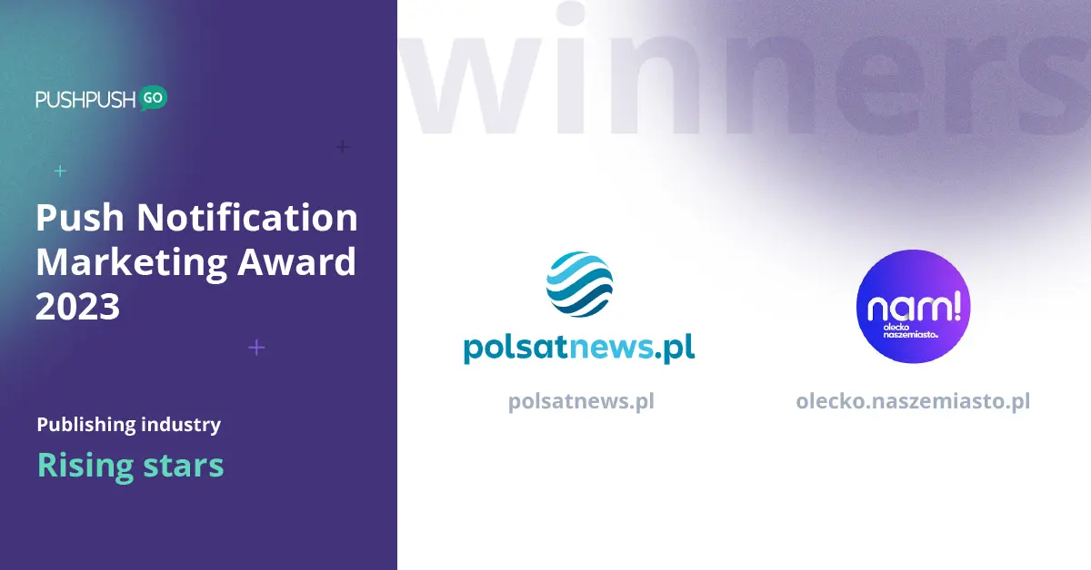 digital publishing rising stars web push notification award