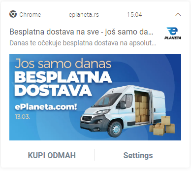 web push notification mobile