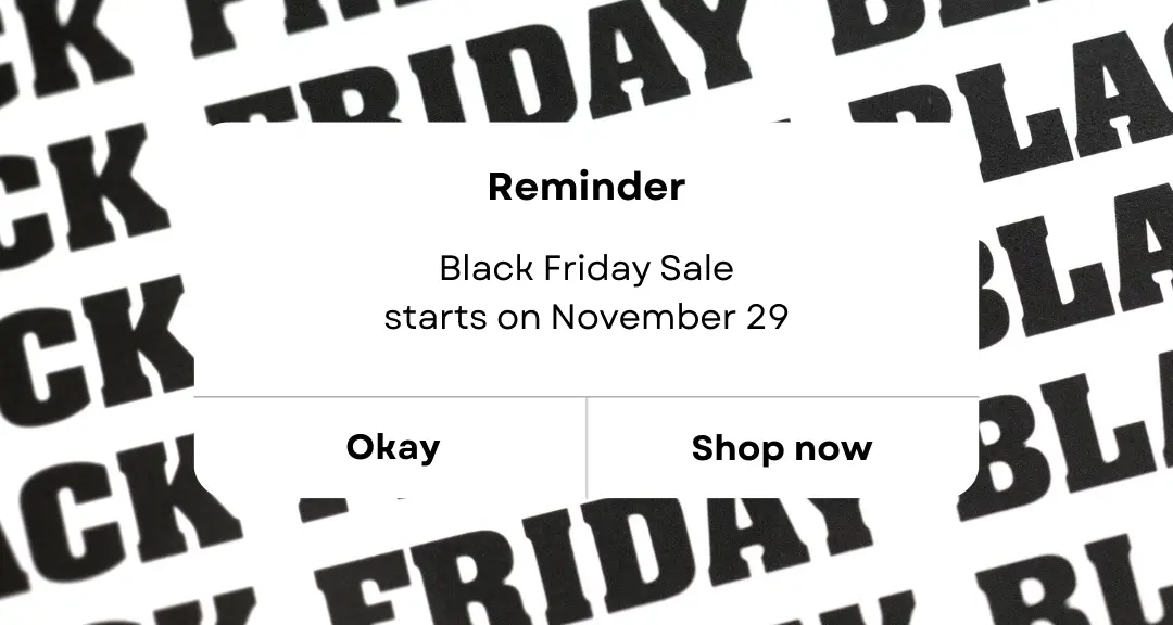 black friday marketing ideas - upcoming deals