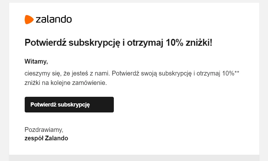 Single opt-in 