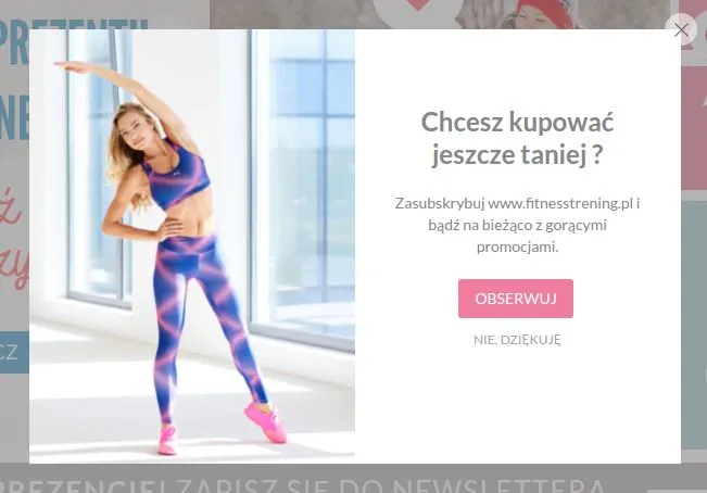 Formularz zapisu na powiadomienia web push