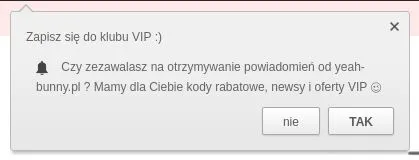 formularz zapisu web push