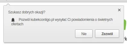 formularz zapisu web push notyfikacji