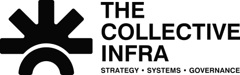 Black asterisk-like symbol with the text 'Infrastructure Programs' next to it.
