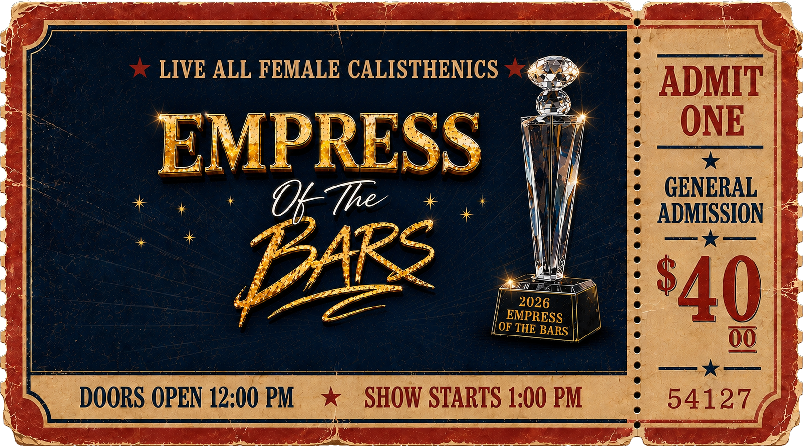 Buy tickets - General Admission $40