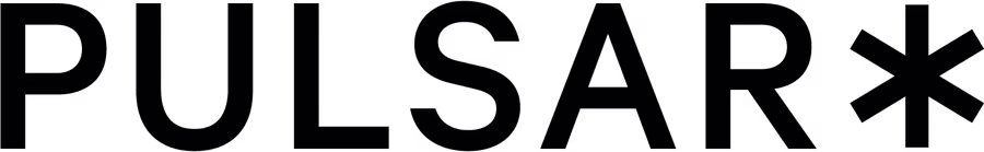 Logo with a white star shape formed by geometric lines on a black background.