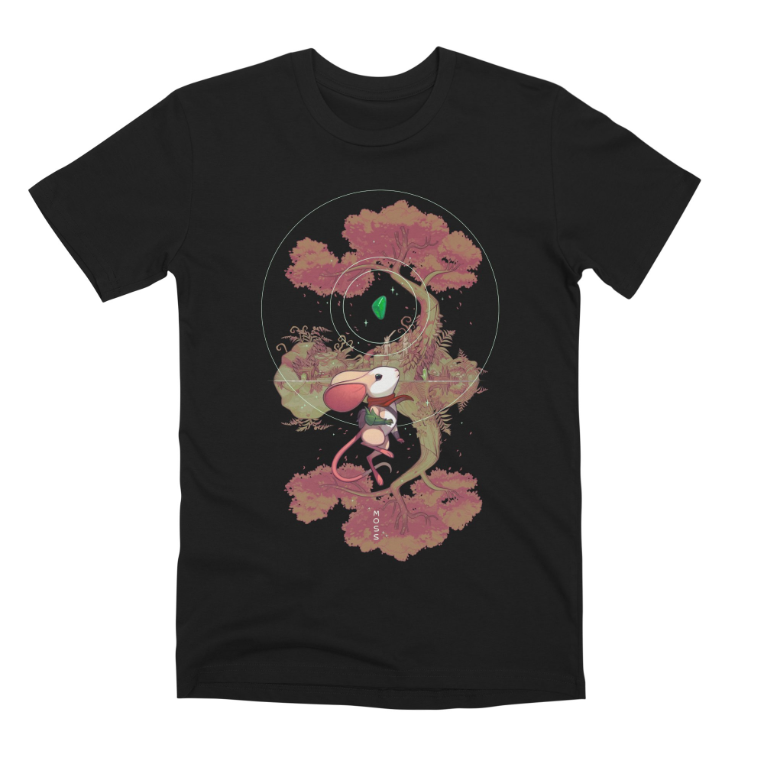 Moss Twilight Gardens T-Shirt from Threadless