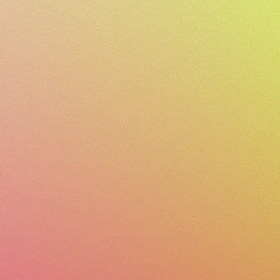 Pixelated gradient background transitioning from yellow in the top right corner to pink in the bottom left corner.