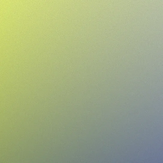 Background with a grainy gradient transitioning from yellow in the upper left corner to blue in the bottom right corner.