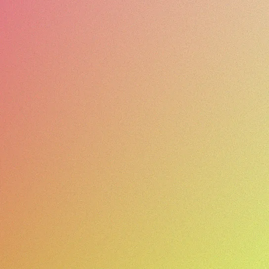 Gradient background transitioning from pink in the upper left corner to yellow in the lower right corner with a pixelated texture.