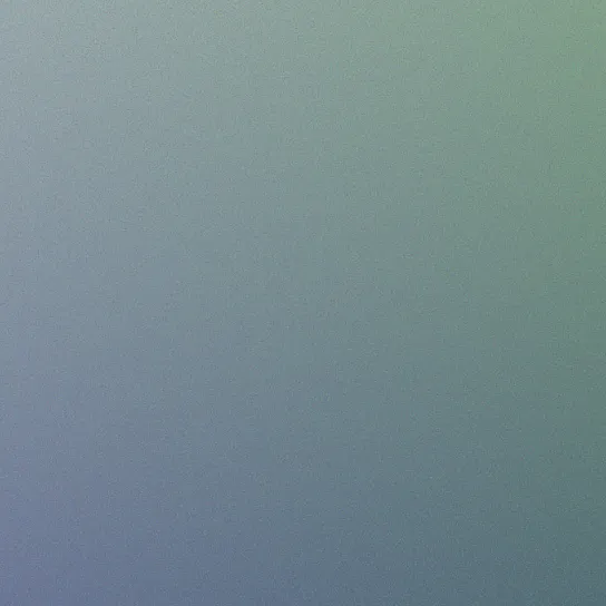 Pixelated gradient background transitioning from blue at the bottom left to green at the top right.