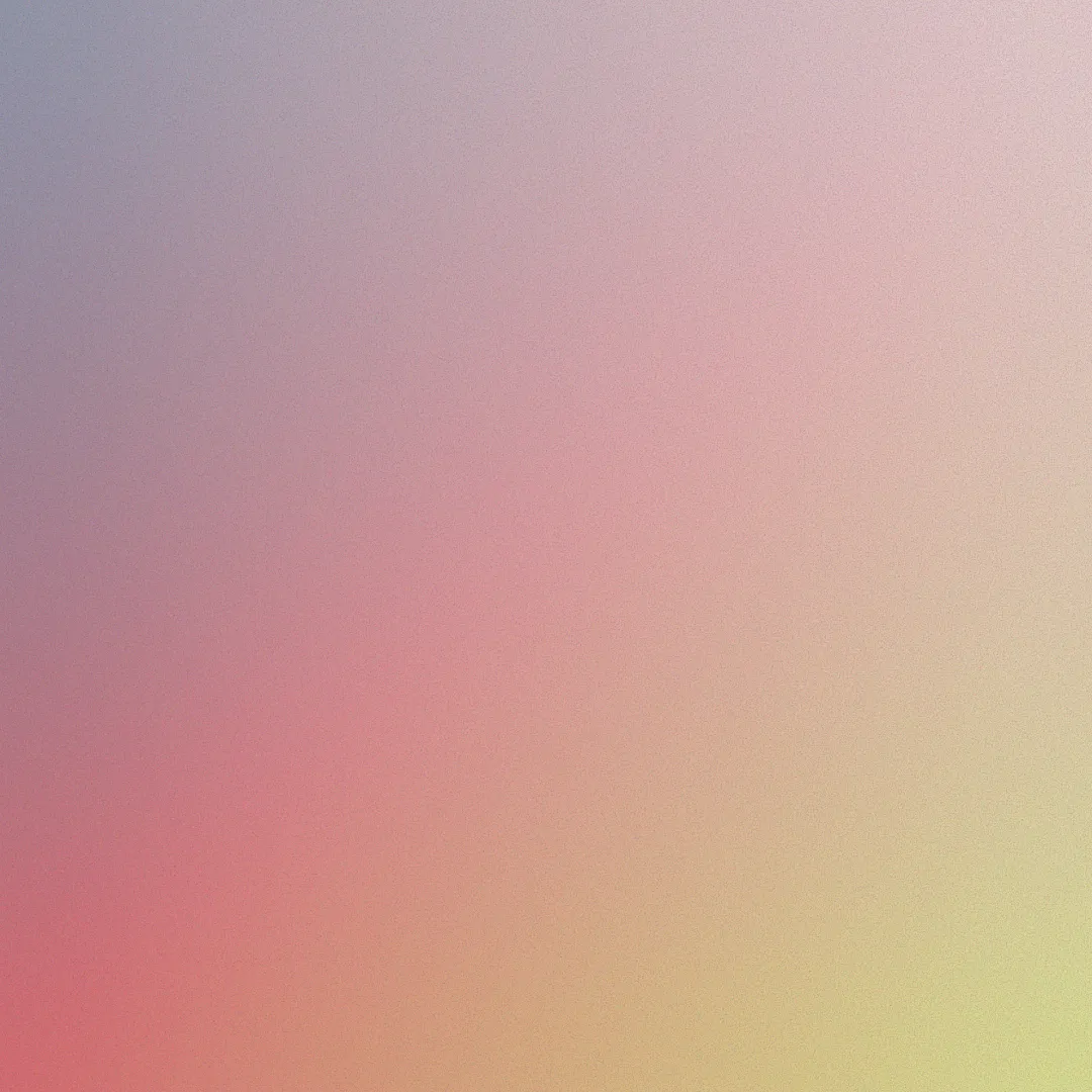 Abstract gradient background transitioning from blue and purple at the top left to pink, orange, and yellow at the bottom right.