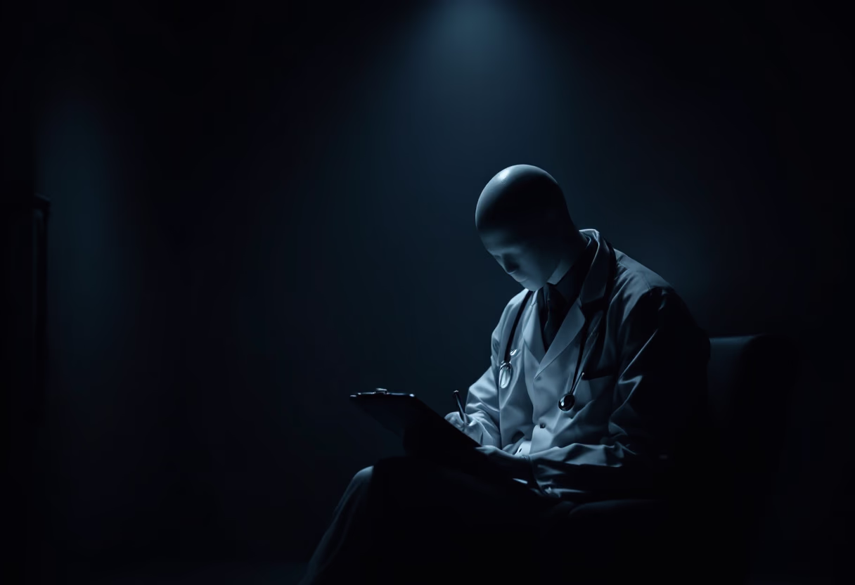 image of a doctor with a clipboard