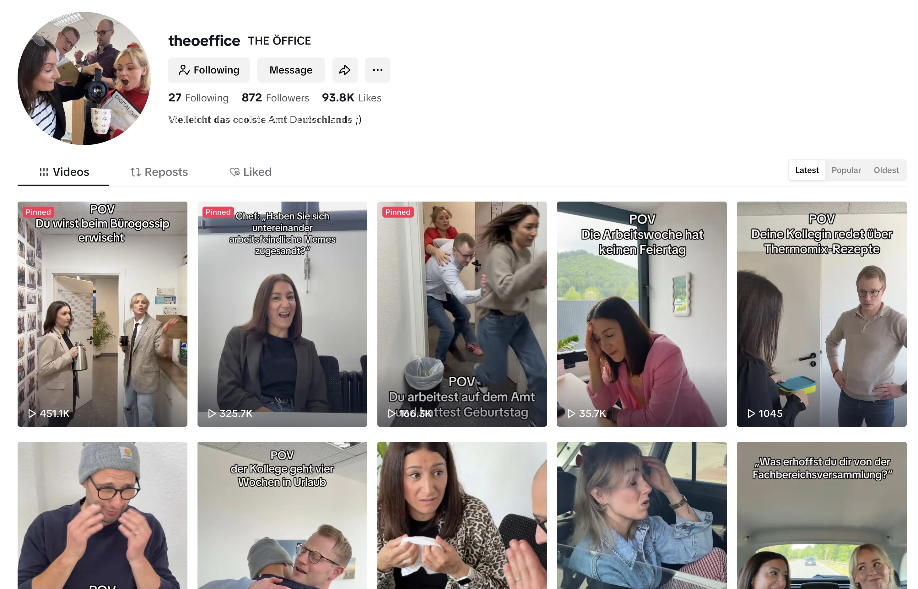 The Öffice auf TikTok – Social-Media-Auftritt als Vorbild für moderne Behörden
