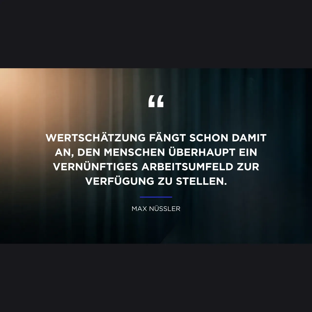 Zitat von Max Nüßler im Ehrenbehörde-Podcast: Wertschätzung fängt schon damit an, den Menschen überhaupt ein vernünftiges Arbeitsumfeld zur Verfügung zu stellen.