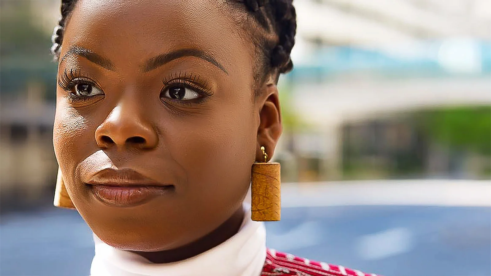 Portrait of Arkansas gospel singer Chrissy P