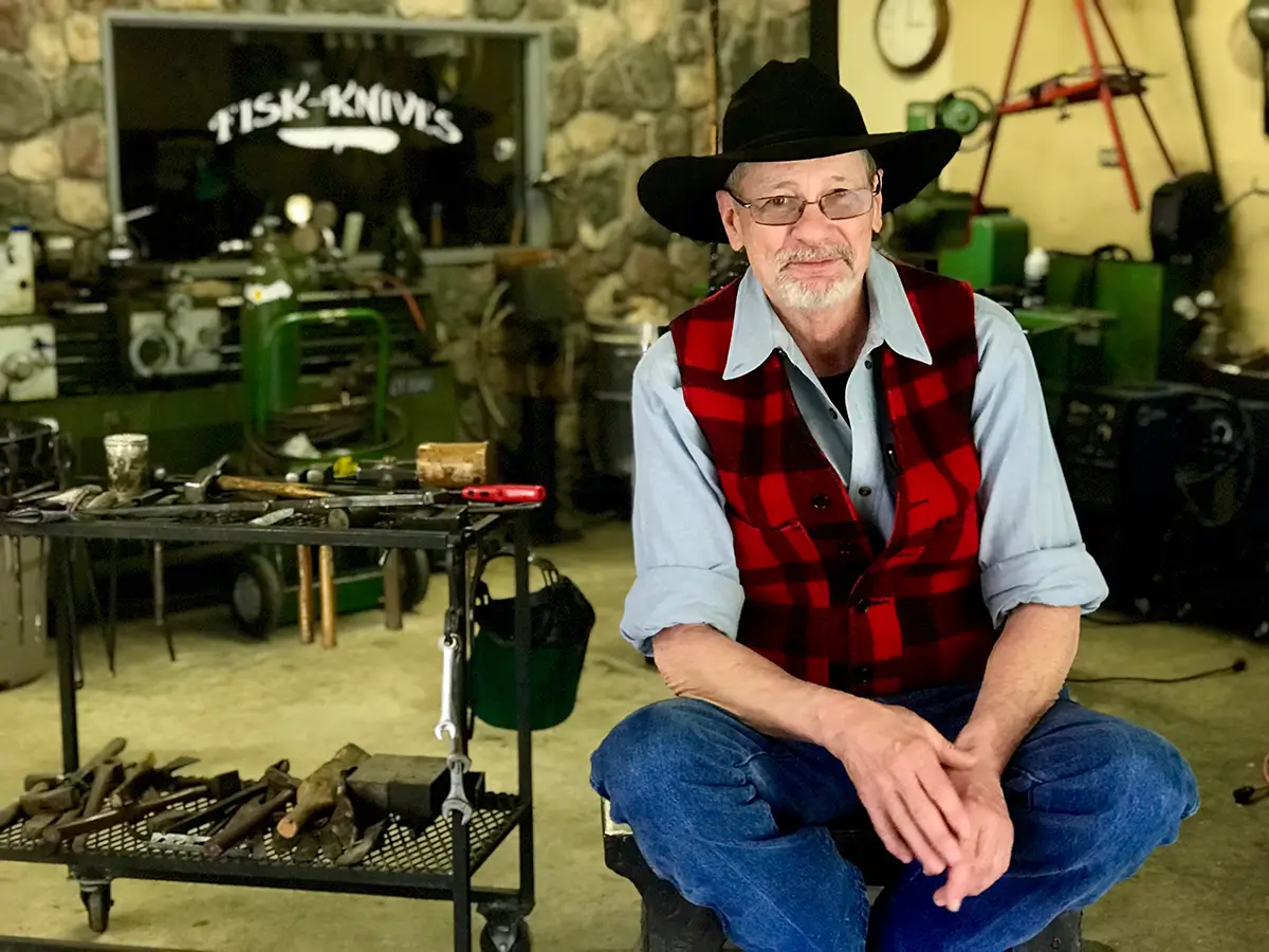 Master bladesmith Jerry Fisk