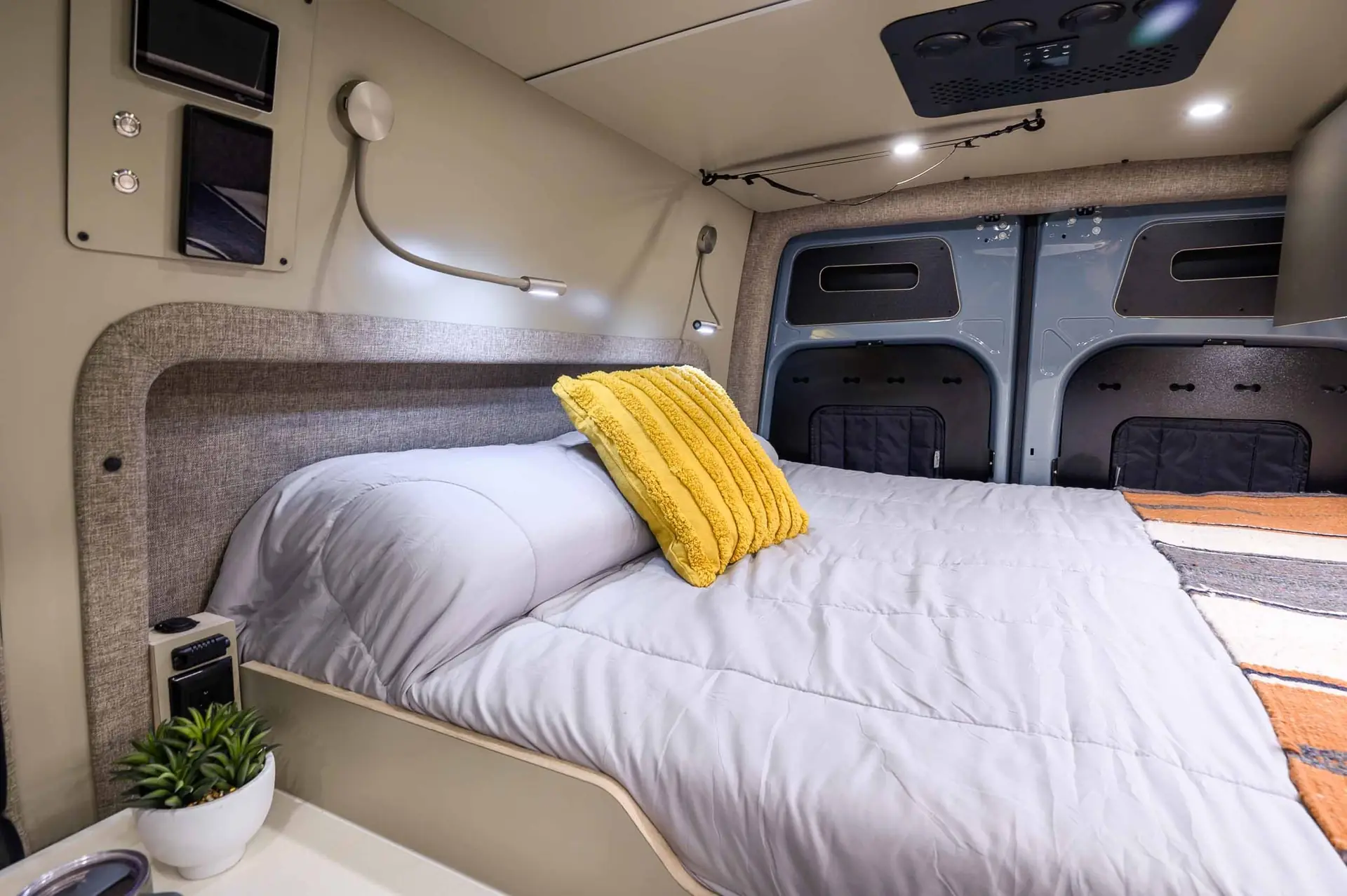 Engineered rear storage and pull-out platform