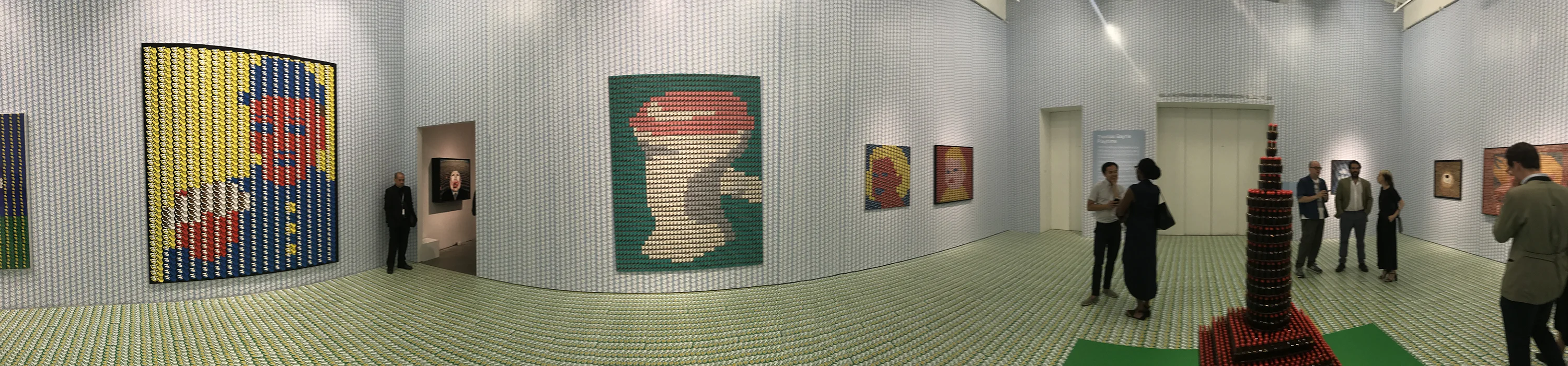 Thomas Bayrle, Play Time — panoramic installation view, New Museum