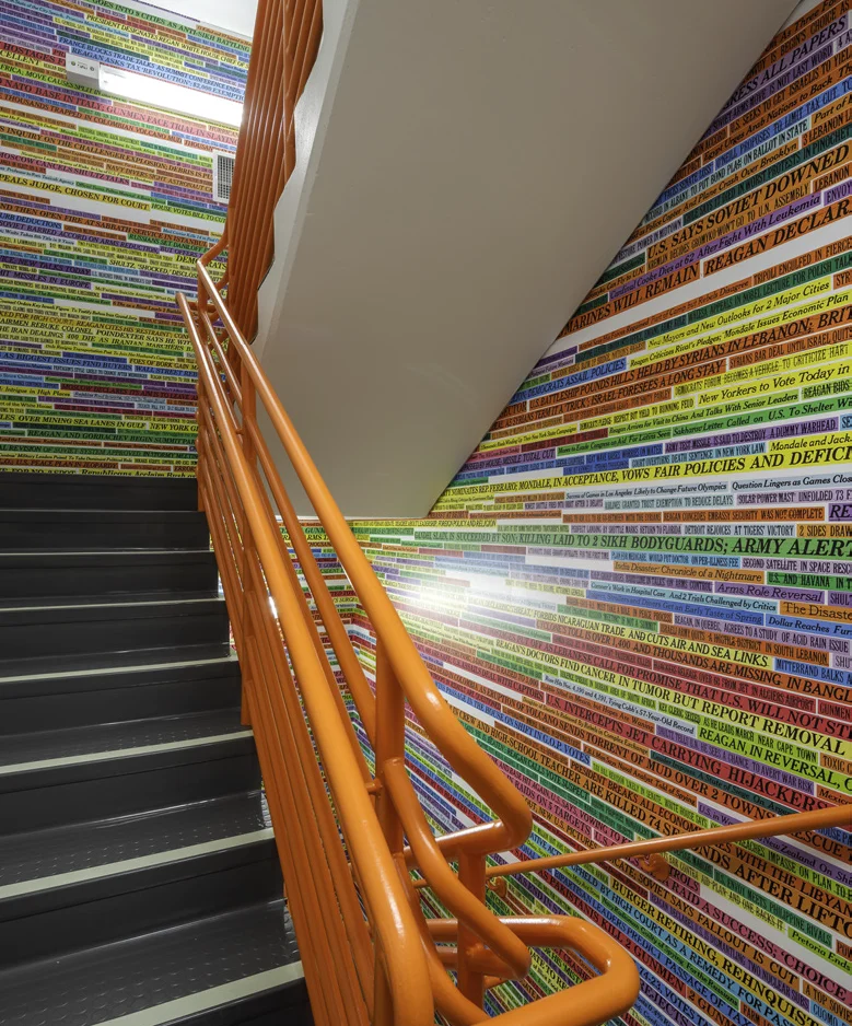 New York Times headlines installation — Pillsbury