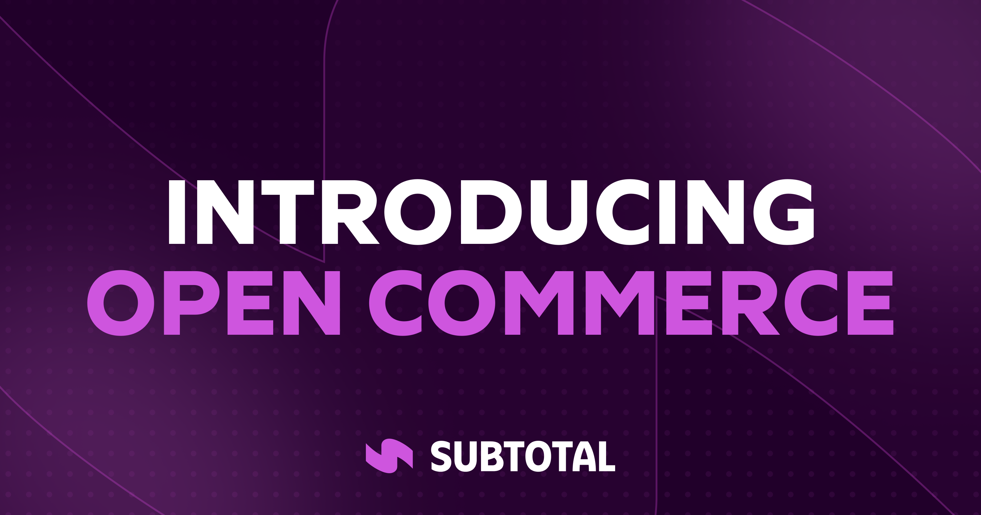 Open Commerce: Giving Shoppers Control of Their Purchase Data
